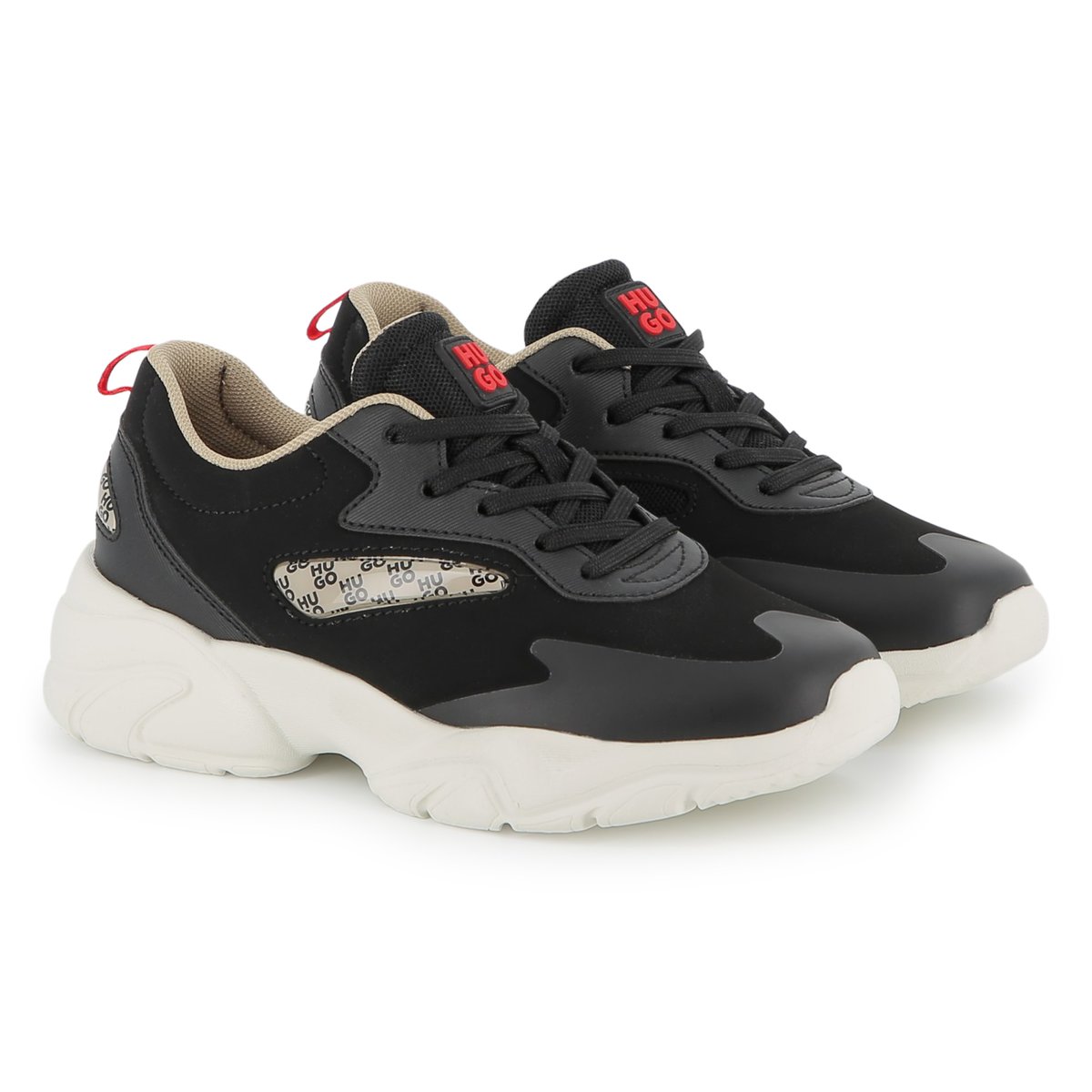 Sneakers basse black, HUGO KIDSWEAR