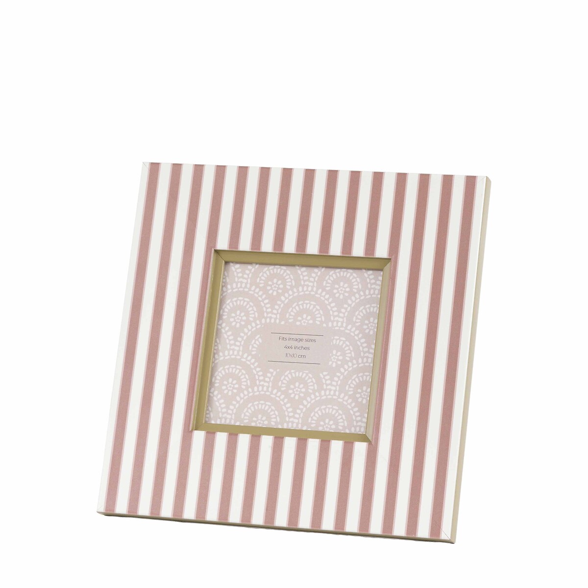 Set of 2 4x4" Stripe Photoframes green, ÉDITÉ