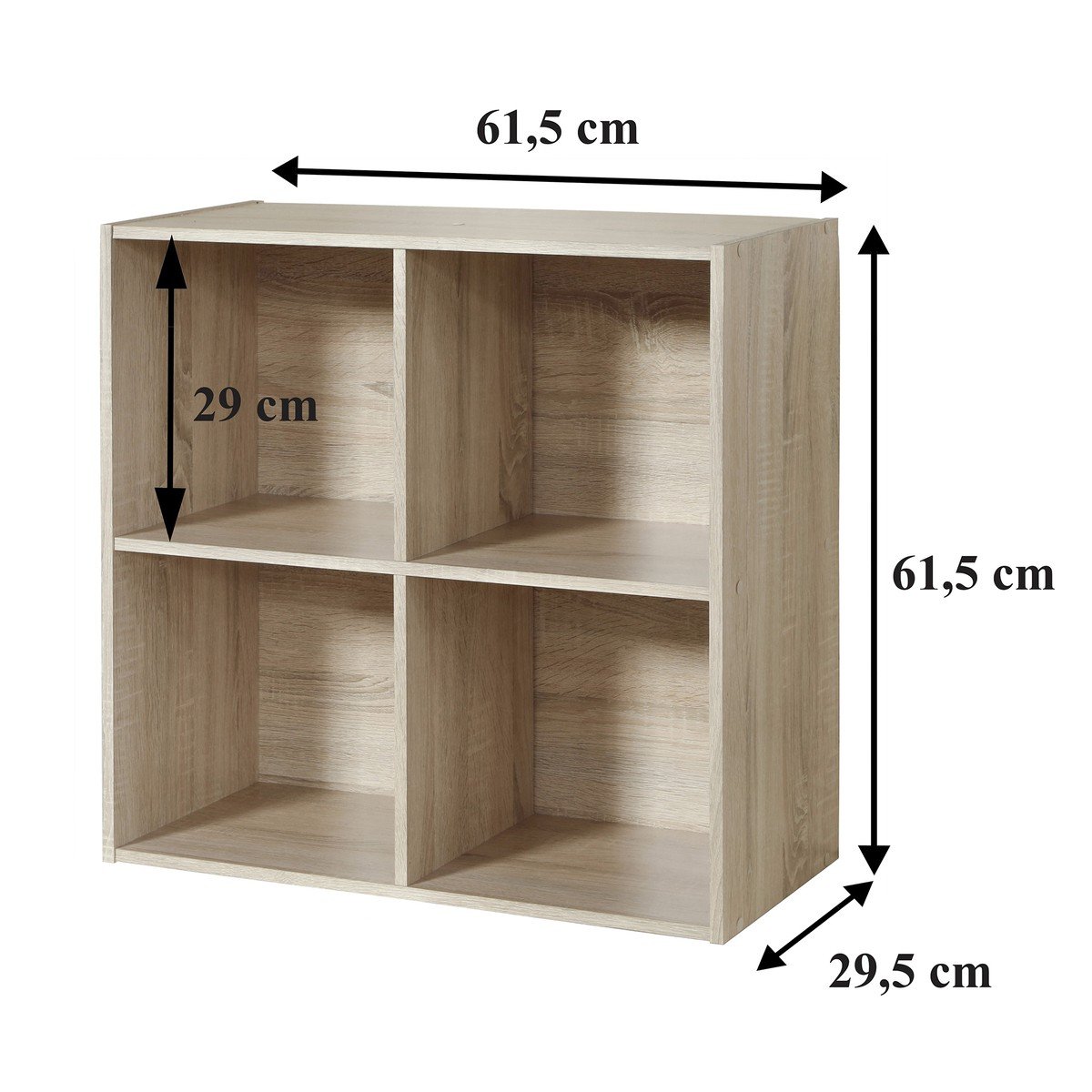Meuble 4 Cases H61,5 cm - COMPO chêne, CALICOSY