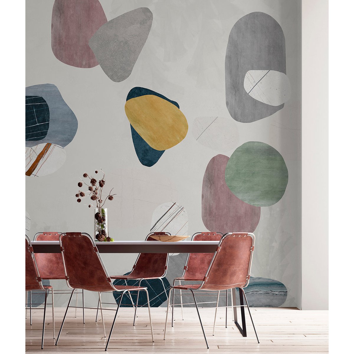 Papier peint panoramique Kiseki - intissé mat 150g, non raccordable multicolore, LE PAPIERS DE NINON