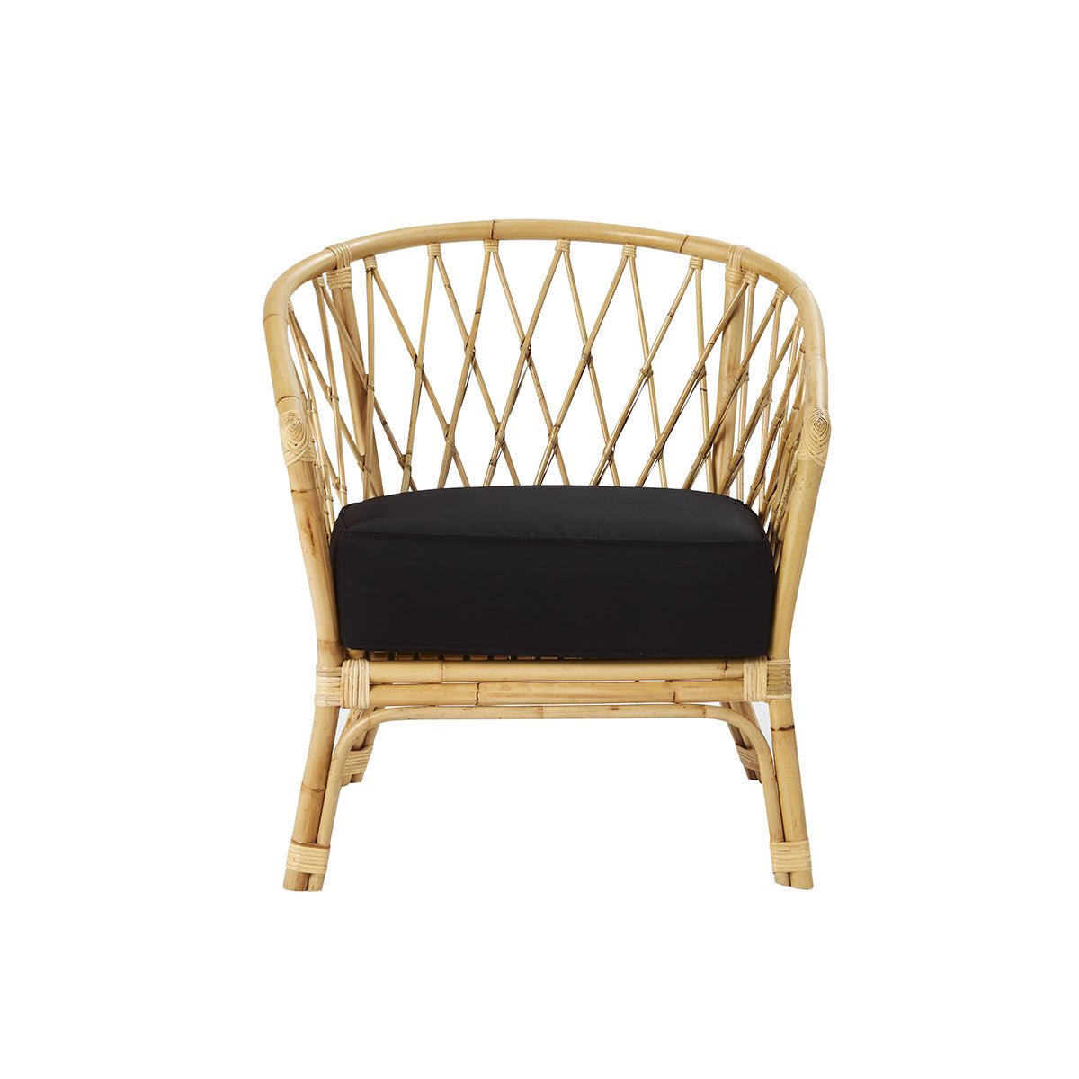 Fauteuil en rotin, coussin inclus  PAOLA naturel, BERAH GETAH