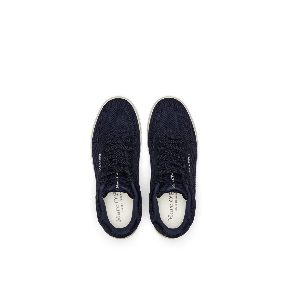 Sneaker modèle Jonas en matériau recyclé bleu foncé, MARC O'POLO