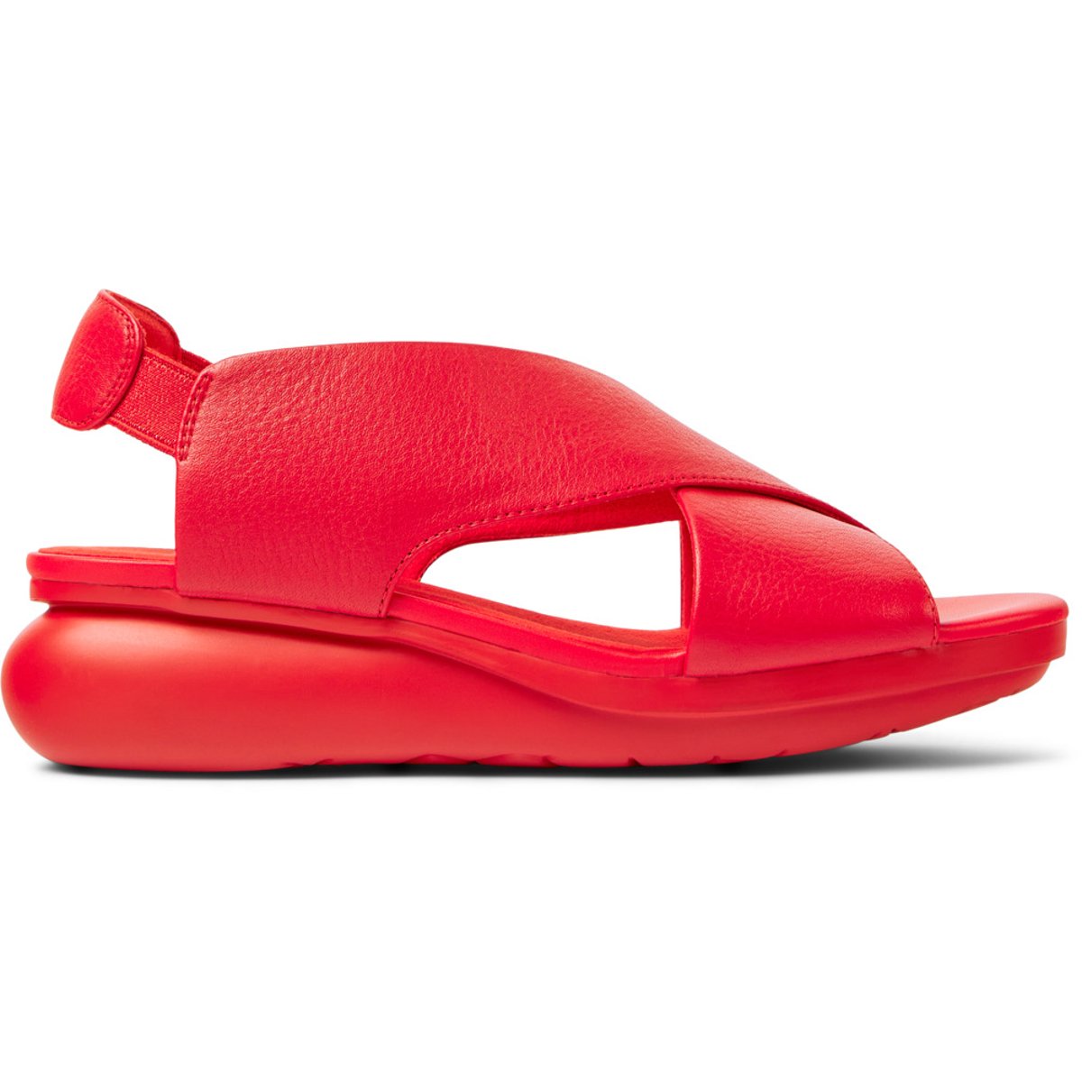 Sandales Cuir Balloon rouge, CAMPER