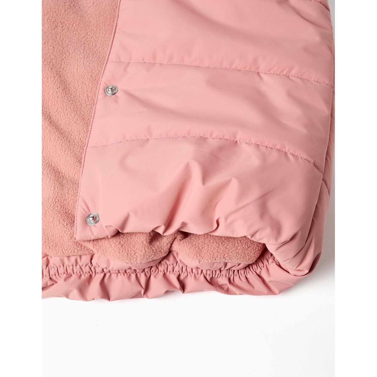 Doudoune sans manches avec doublure en polaire et volants rose, ZIPPY