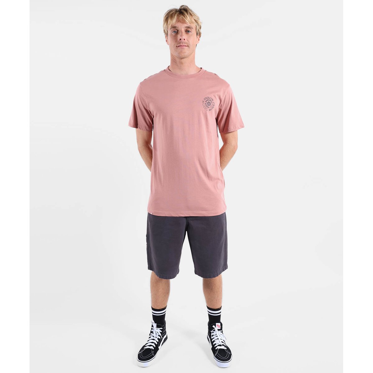 Tee-shirt manches courtes SPIRAL dusty rose, OXBOW