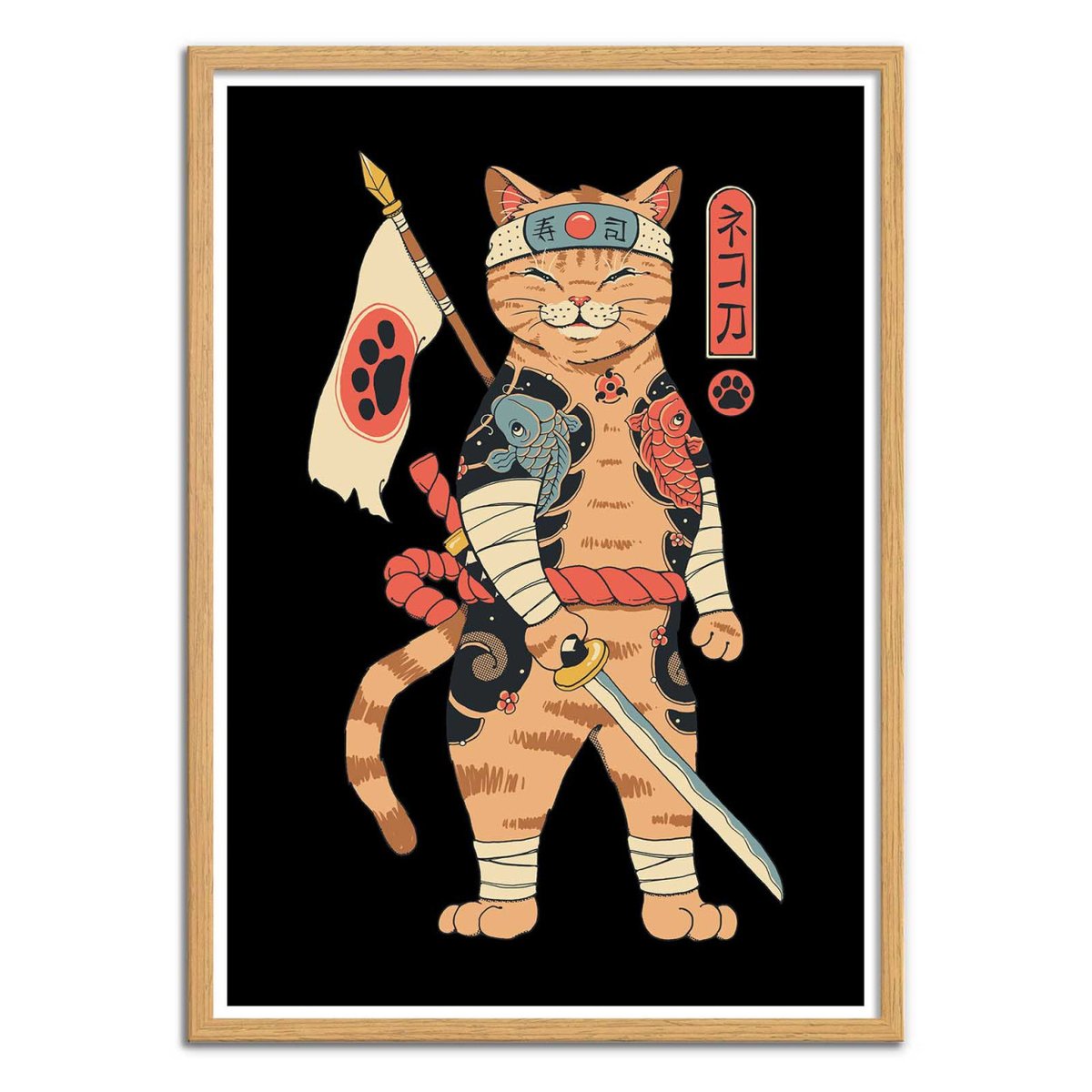 Affiche d'art - Neko Shogun - Vincent Trinidad affiche d'art, WALL EDITIONS