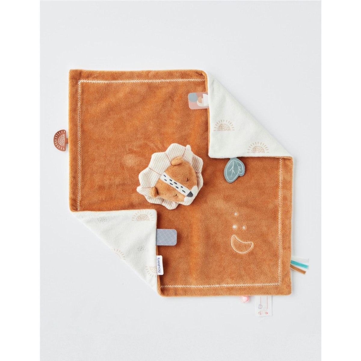 Doudou jour & nuit Babou, caramel/écru blanc, NOUKIE'S