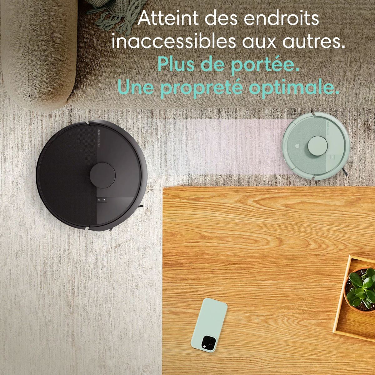 Robot Aspirateur Laveur Roomba Mini Mint F155440 couleur unique, I ROBOT