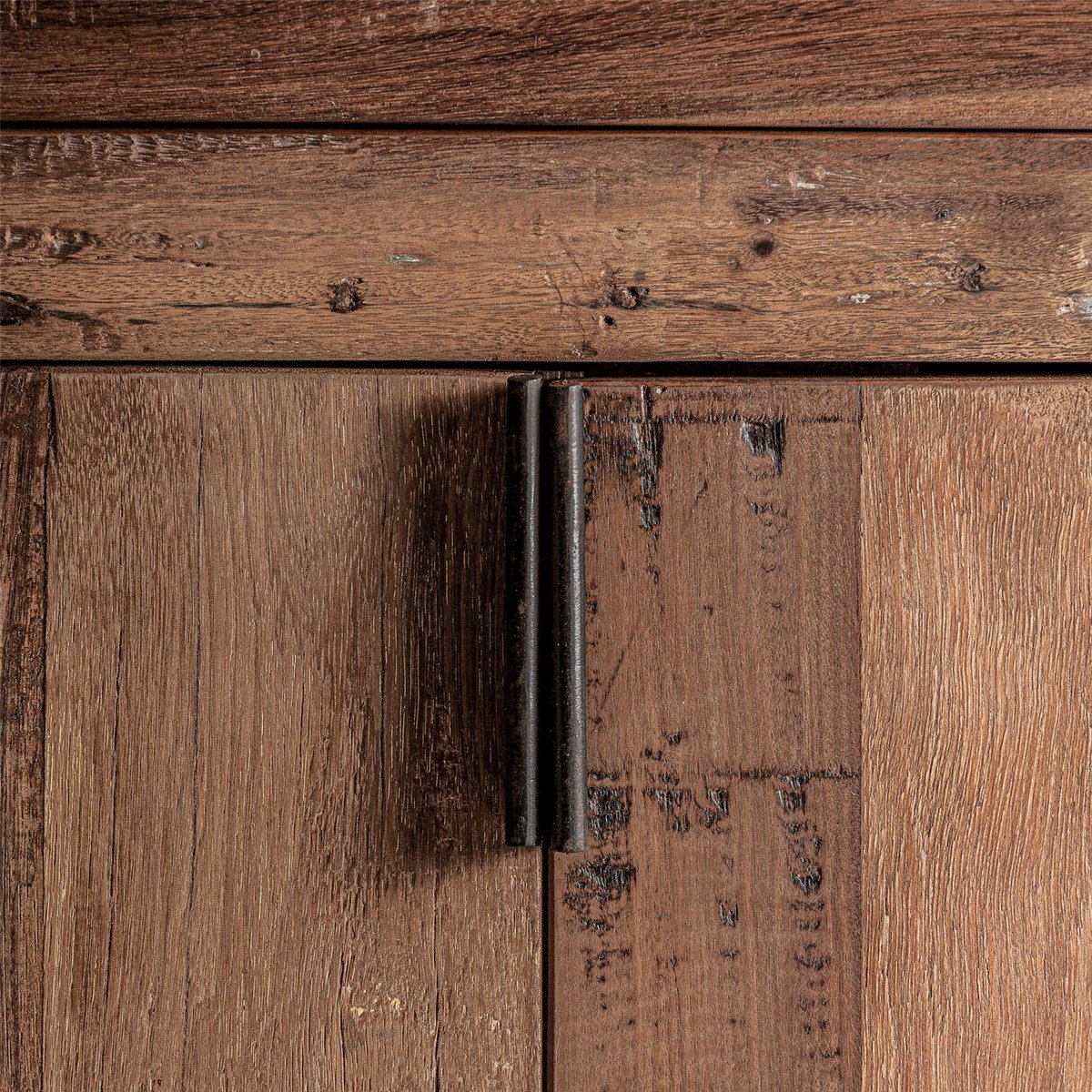 Buffet en bois d'orme massif style rustique marron bois naturel, RECOLLECTION