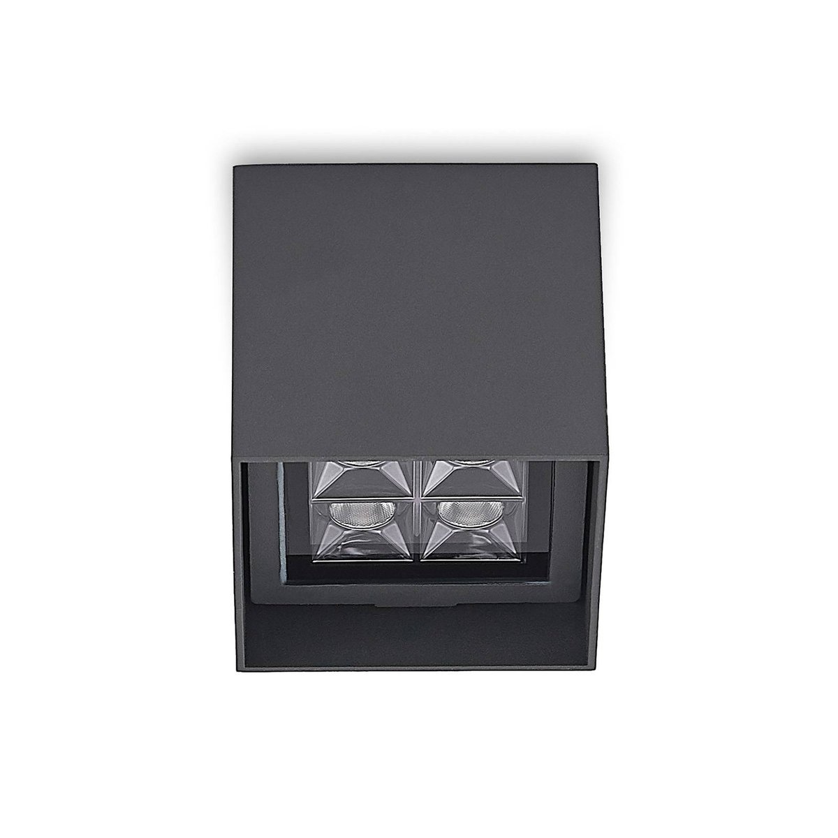 Plafonnier extérieur en aluminium moderneLED anthracite, LINDBY