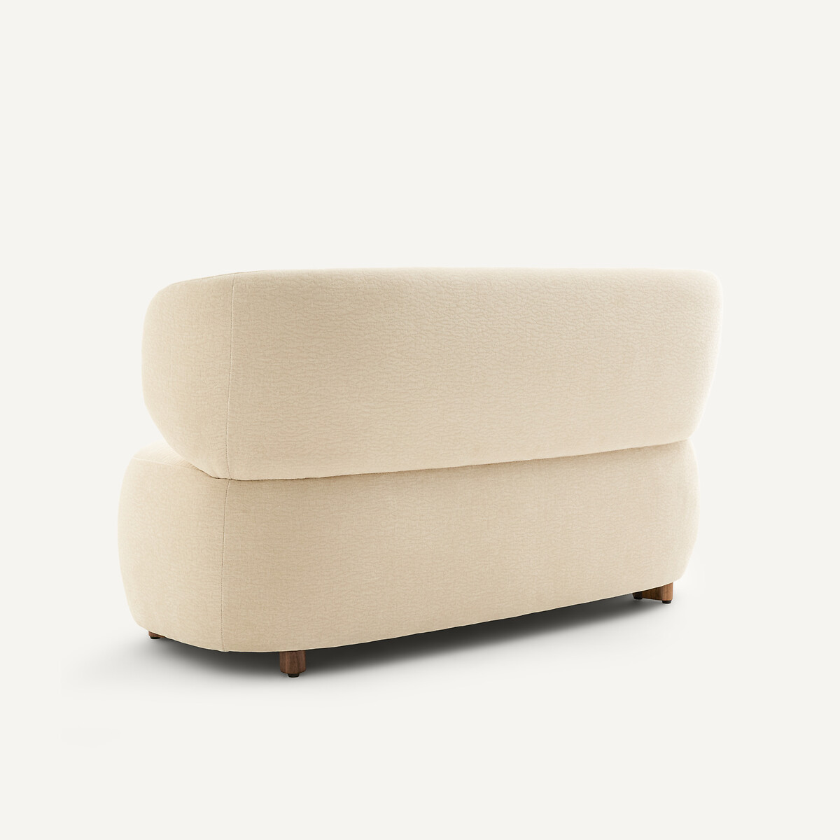 Panca in velluto goffrato, MODALIE, design Emmanuel Gallina ecru , EMMANUEL GALLINA X AM.PM