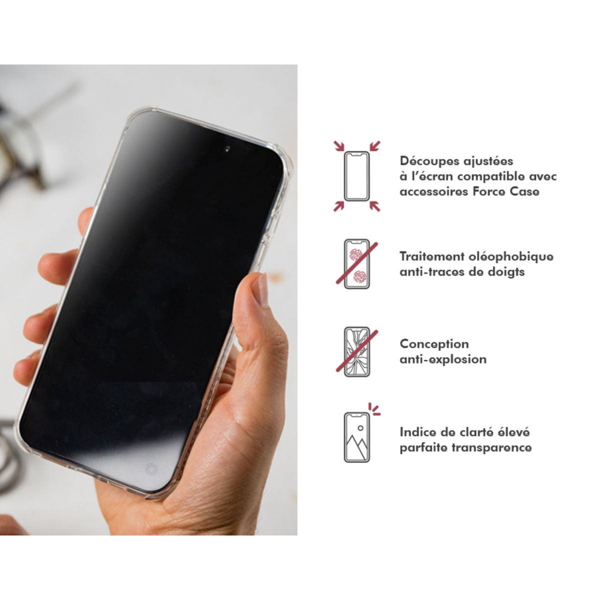 Protège écran Google Pixel 10A couleur unique, FORCE GLASS