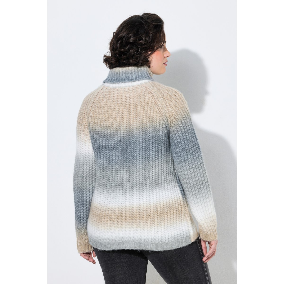 Pull avec dégradé de couleurs gris clair chiné, ULLA POPKEN