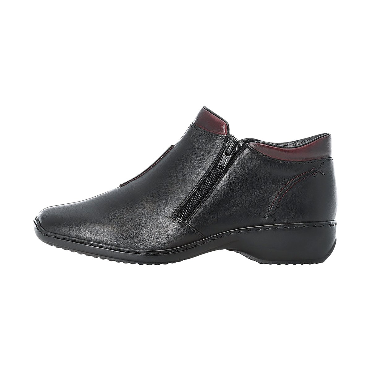 Bottine Cuir Rgd black, RIEKER