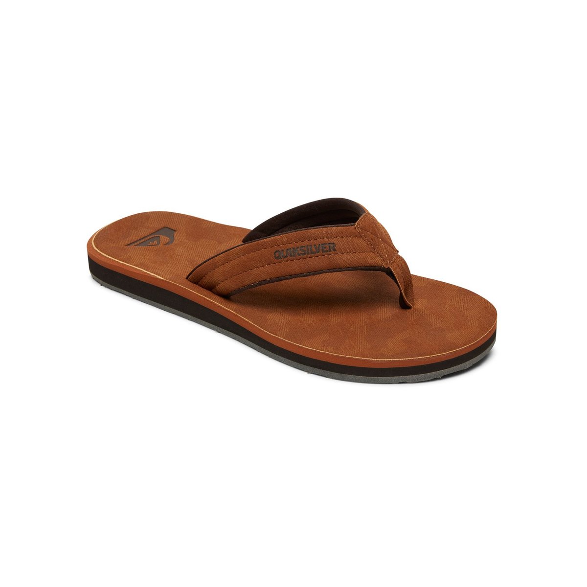 Tongs Carver marron brown/brown/brown, QUIKSILVER