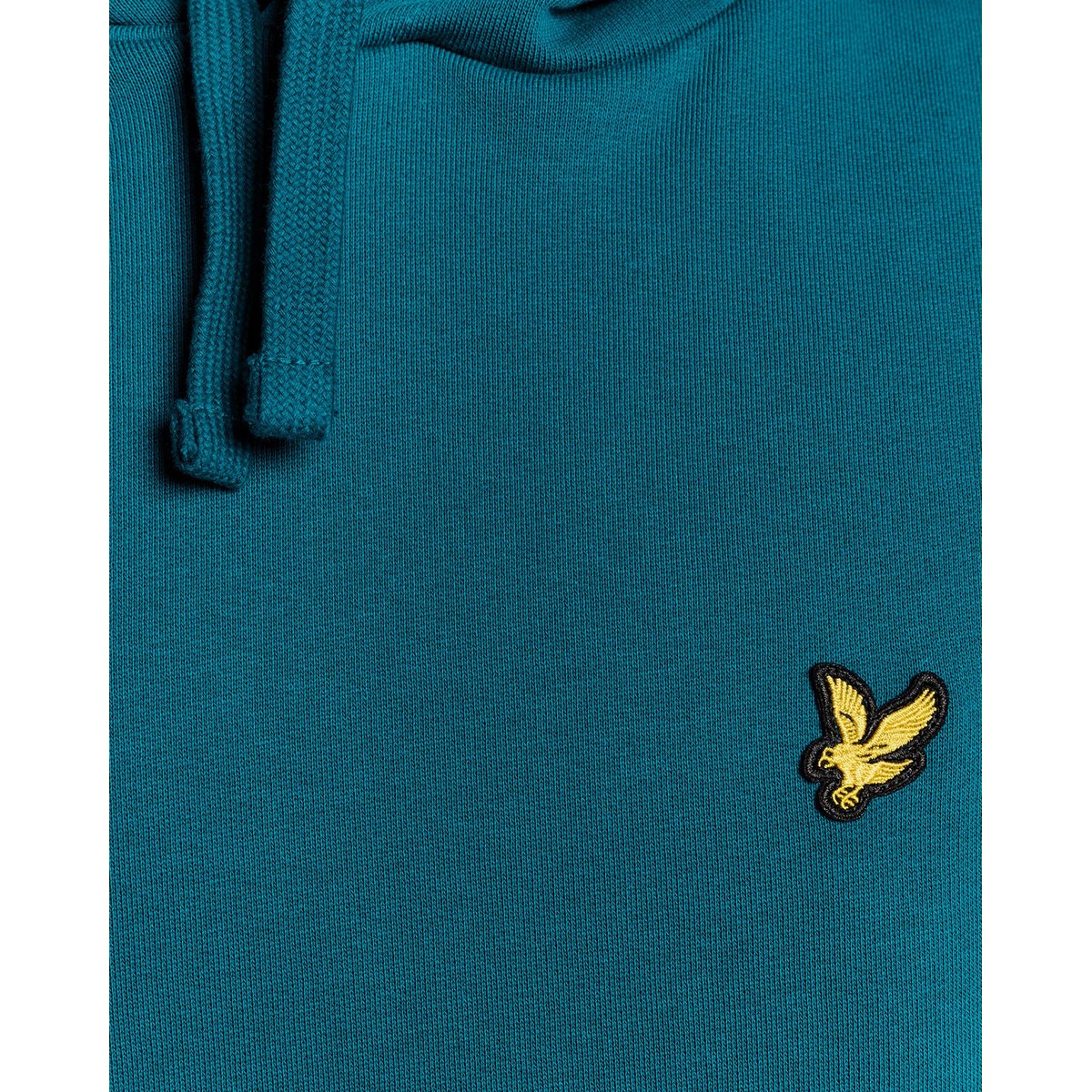 Sweat à capuche en coton loopback bleu lagon, LYLE & SCOTT
