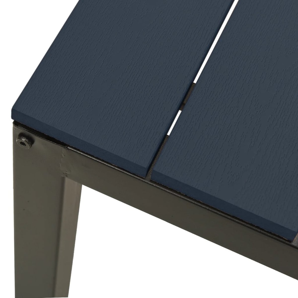Banc de jardin acier noir, HOME MAISON
