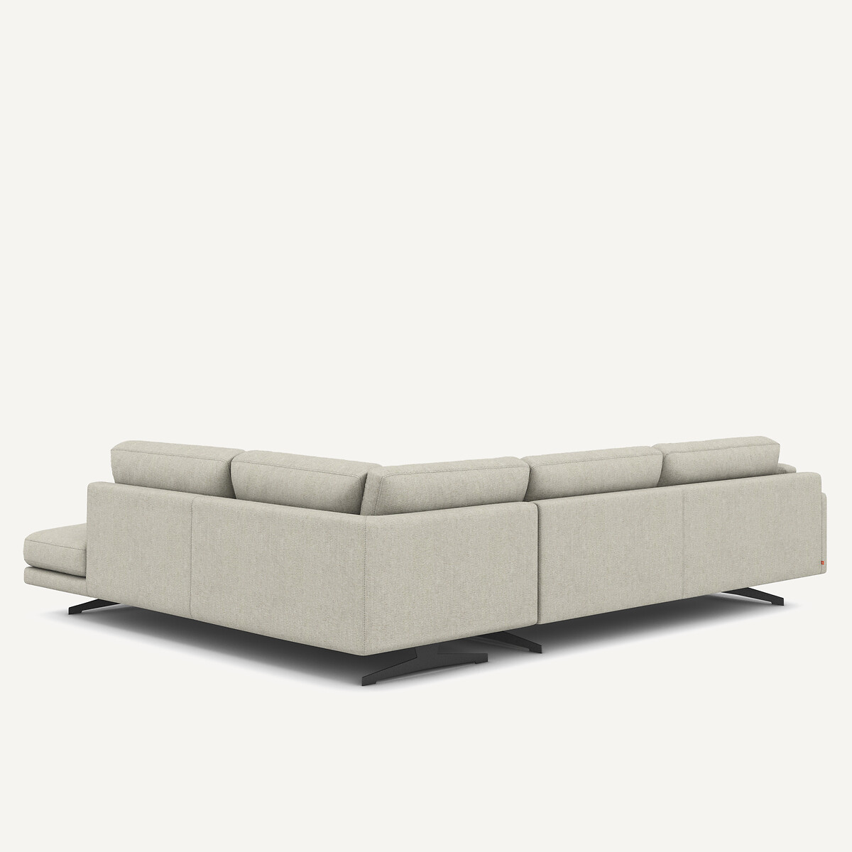 Ecksofa César, Tweed-Optik elfenbein, AM.PM