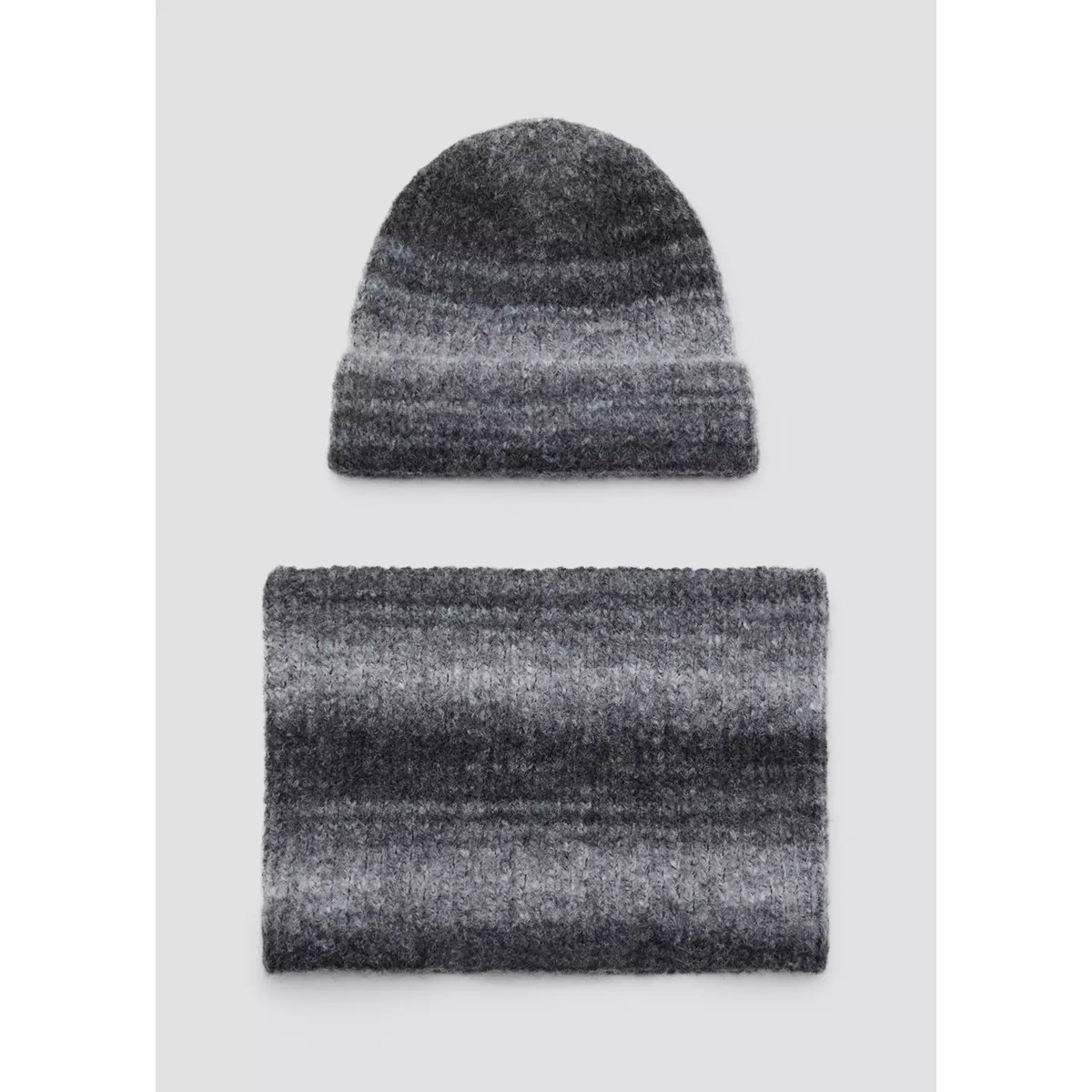 Écharpe en maille dégradée gris, MANGO KIDS