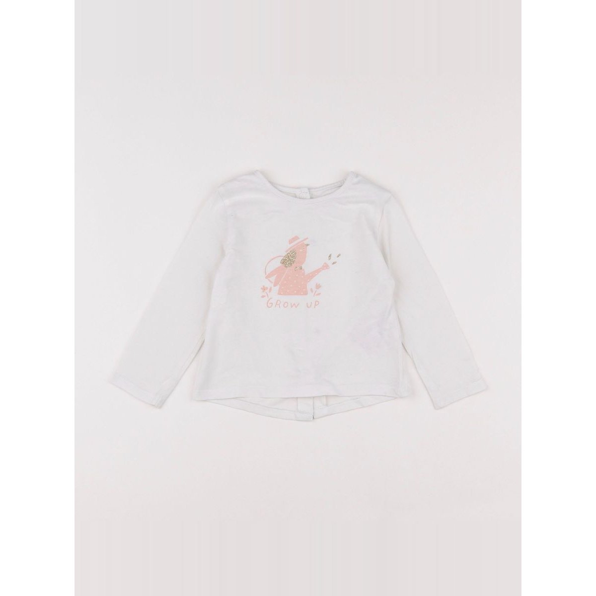 Tee-shirt - Très bon état blanc, or, VERTBAUDET