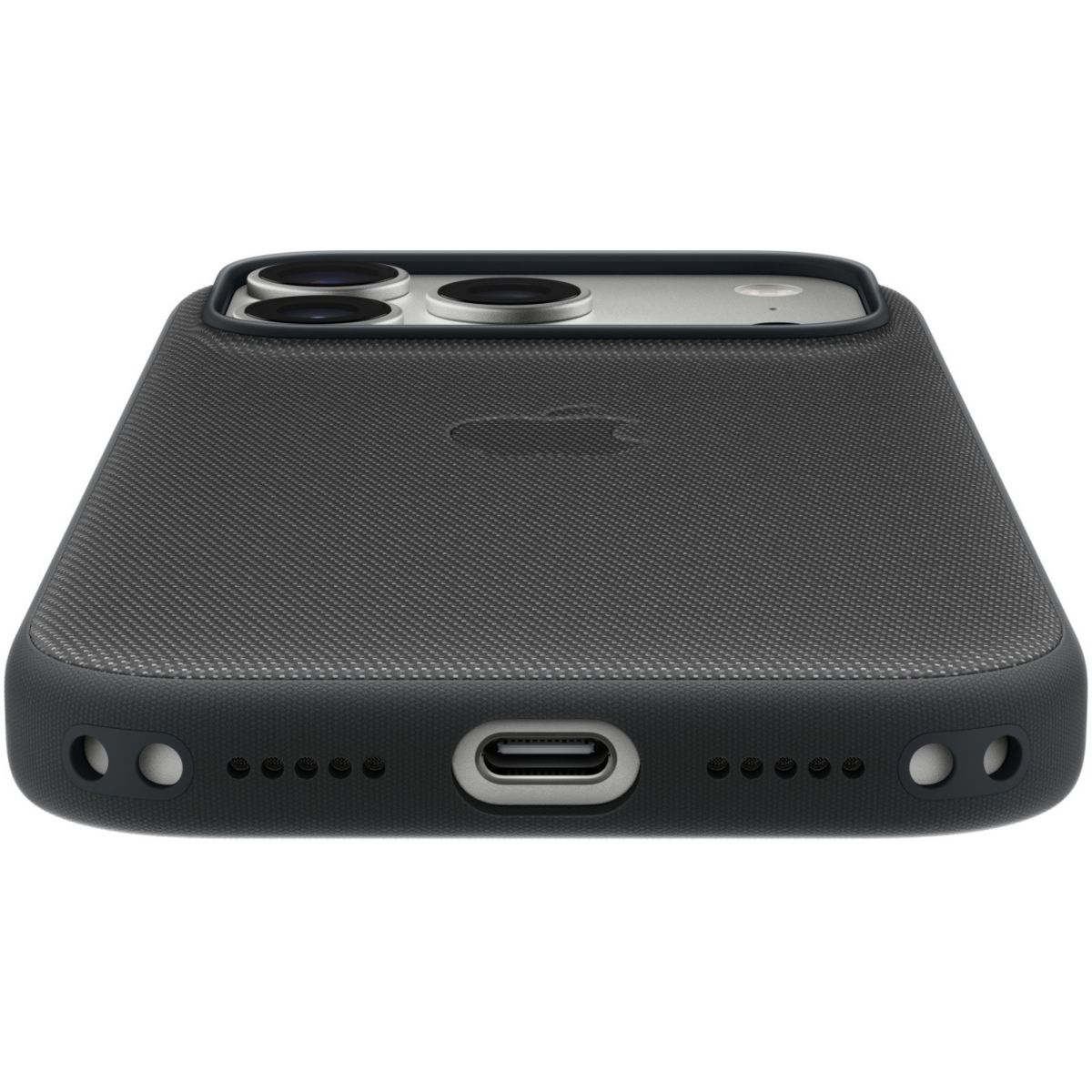 Coque iPhone 17 Pro MagSafe tissage Bleu couleur unique, APPLE
