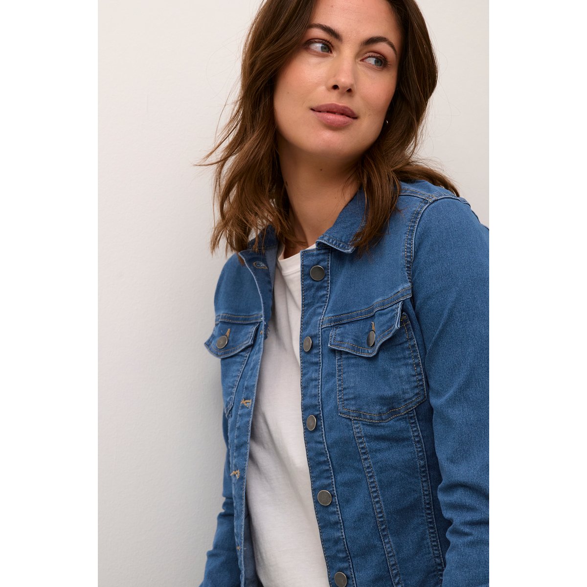 Jacket bleu medium blue denim, KAFFE
