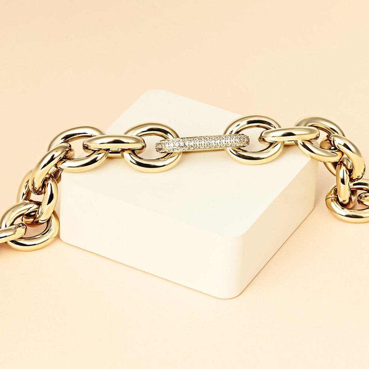 Bracelets en Acier/oxyde de zirconium De Zirconium et Oxyde de zirconium or, CLEOR