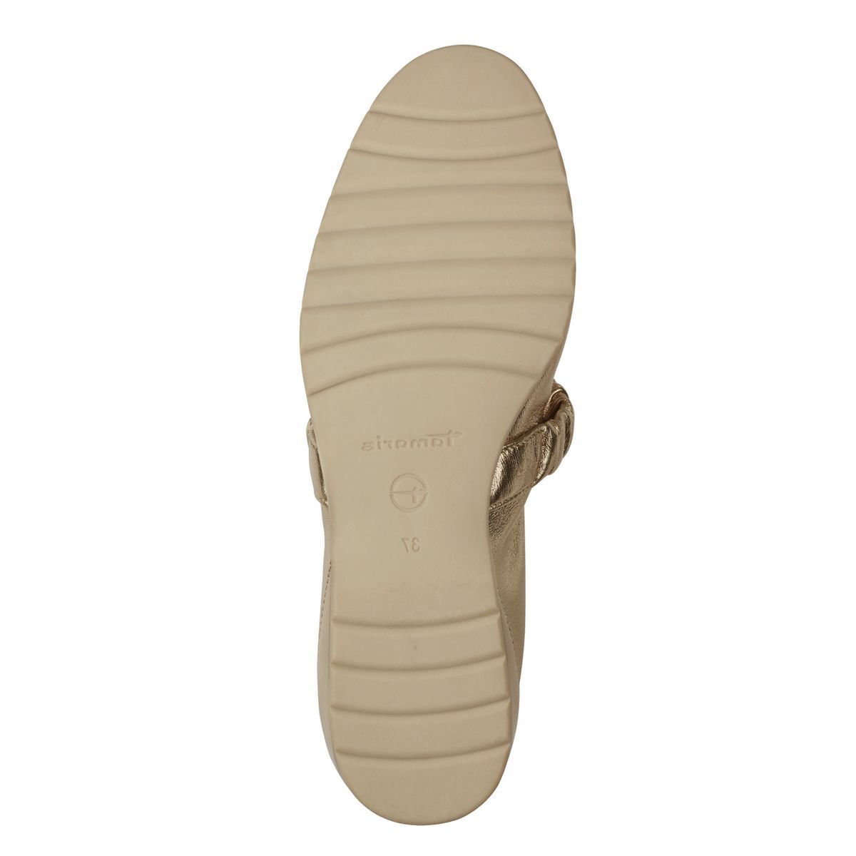 Ballerine compensée blanc mat, TAMARIS