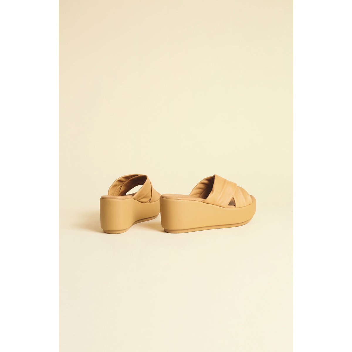 Sandales compensées FLINT camel, BENOA