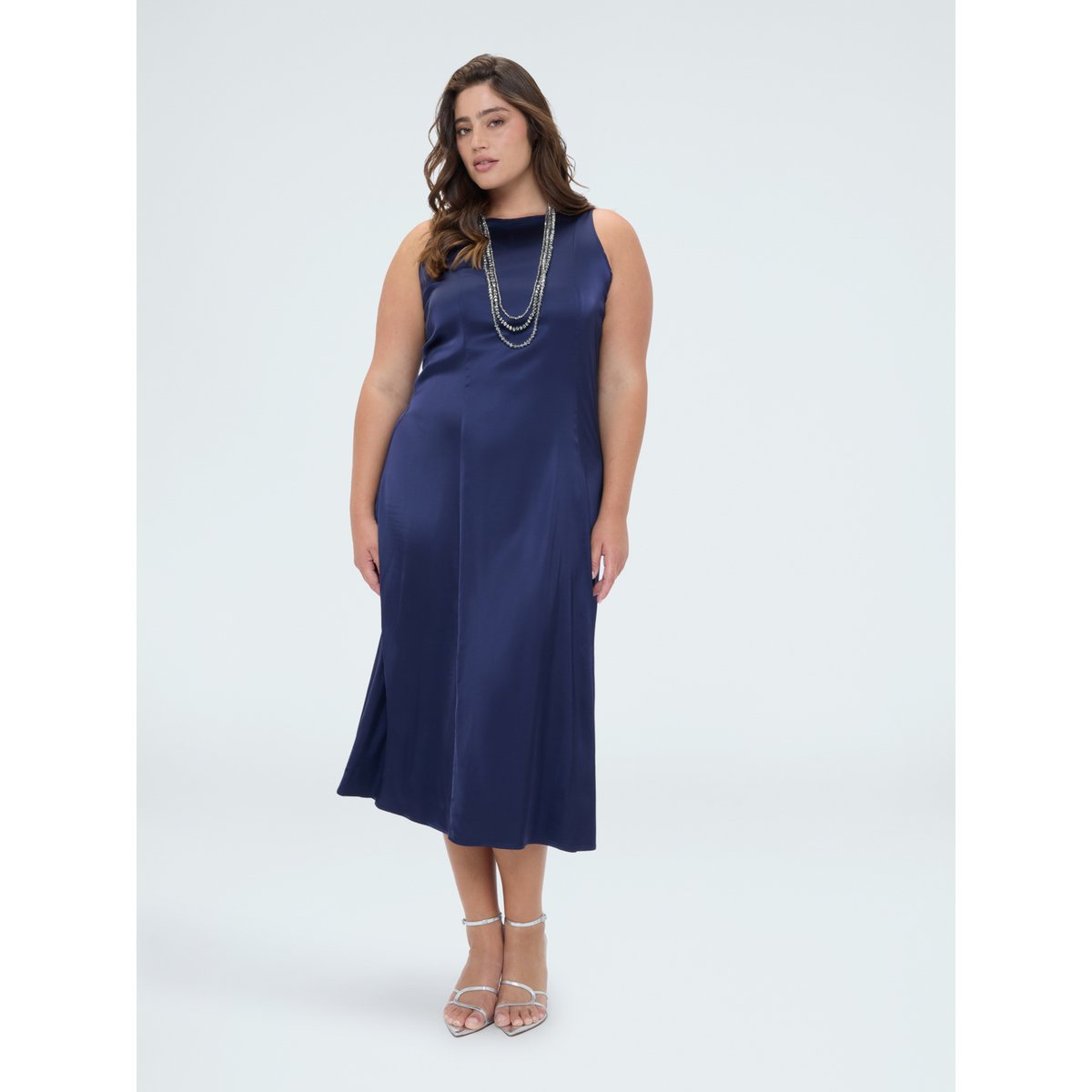 Robe longue sans manches bleu, FIORELLA RUBINO
