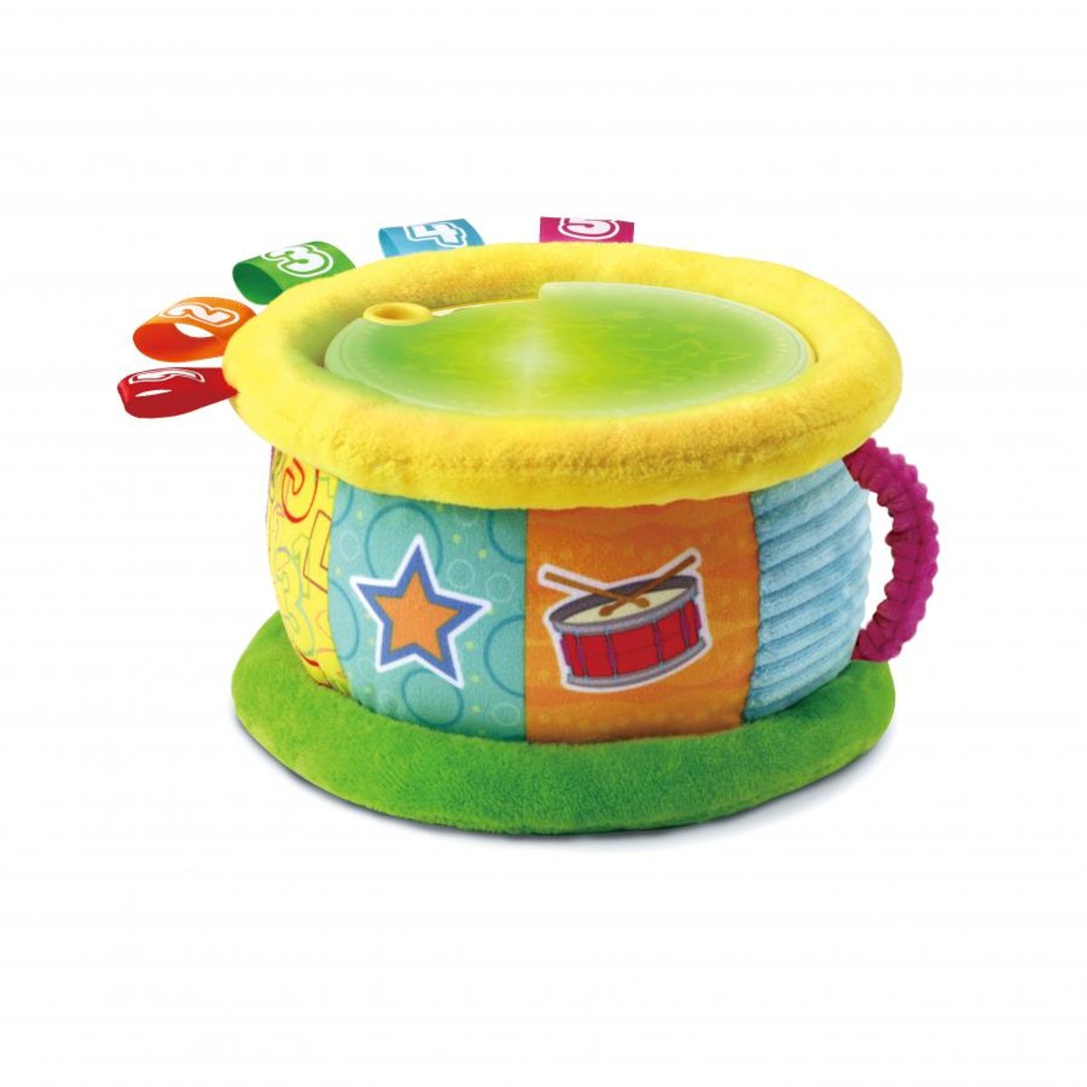Tambour lumi magique en tissus couleur unique, VTECH