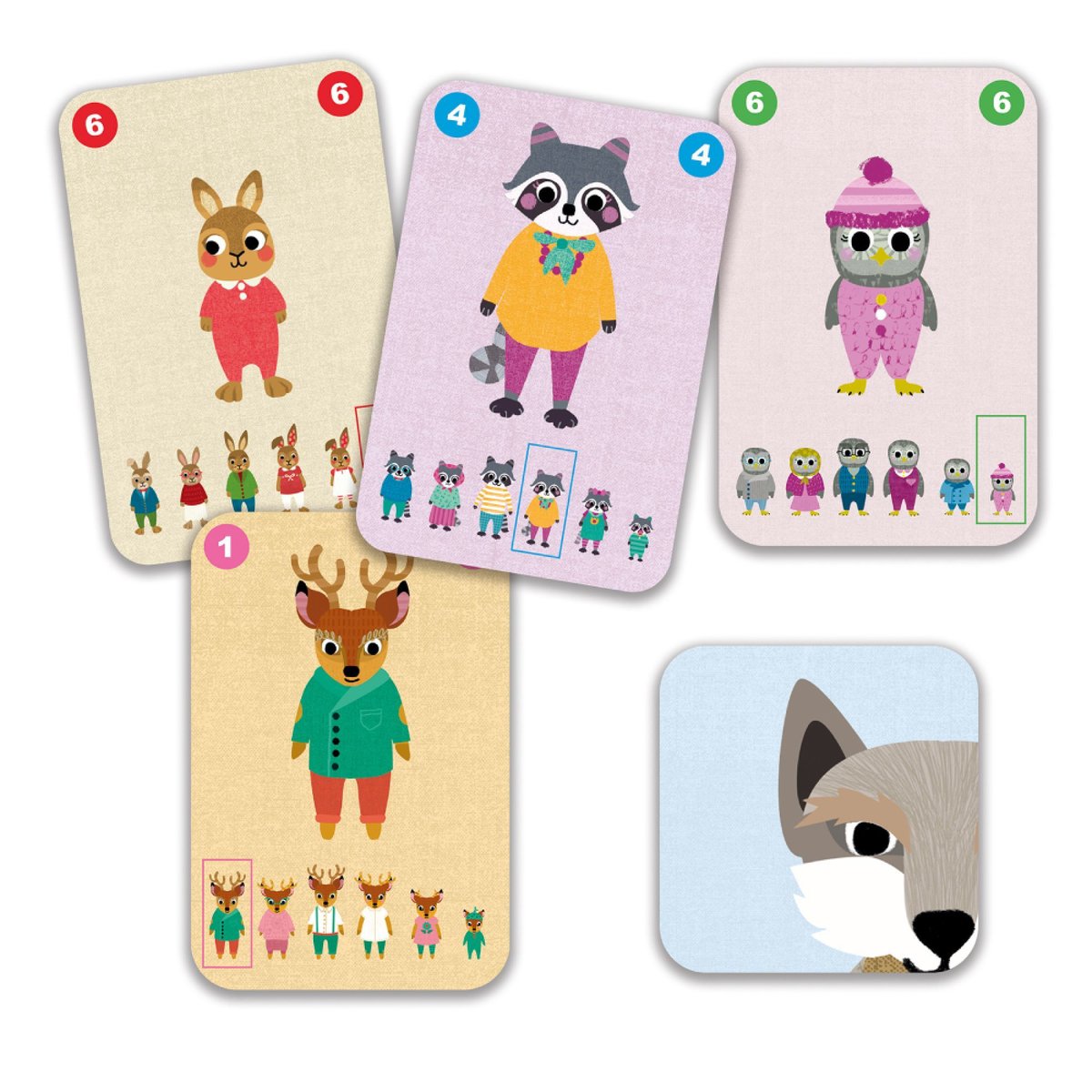 Jeux de cartes Familou multicolore, DJECO