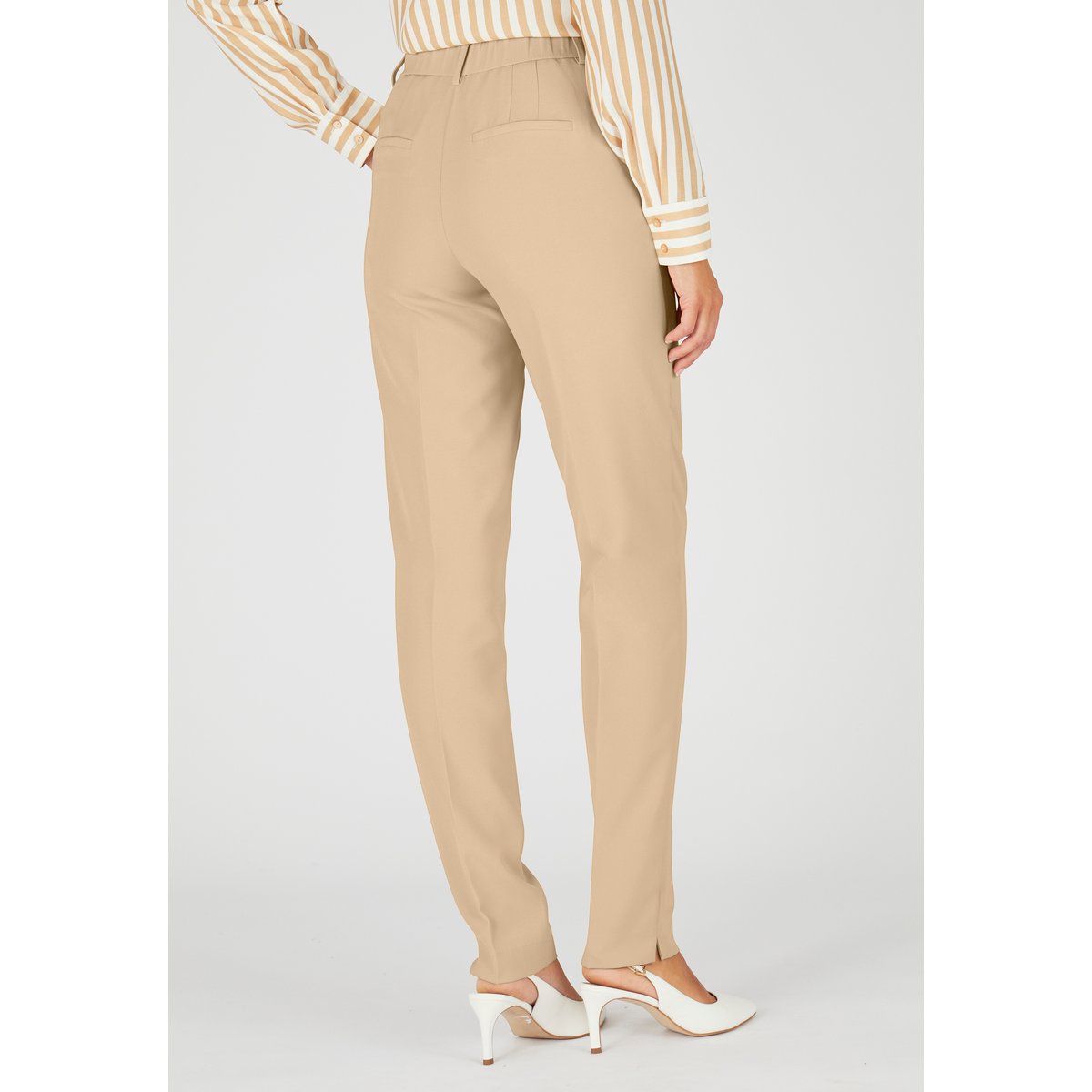 Jogpant enfilable marron beige, DAMART