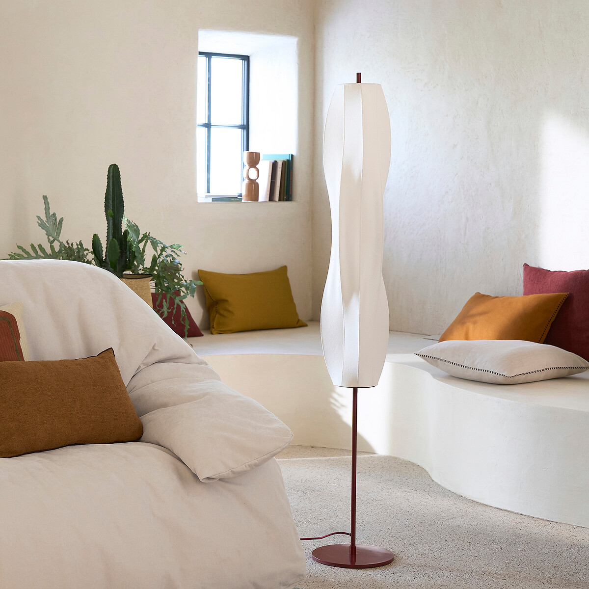 Lámpara de pie, de hierro, altura 147 cm, PALUPO burdeos, LA REDOUTE INTERIEURS