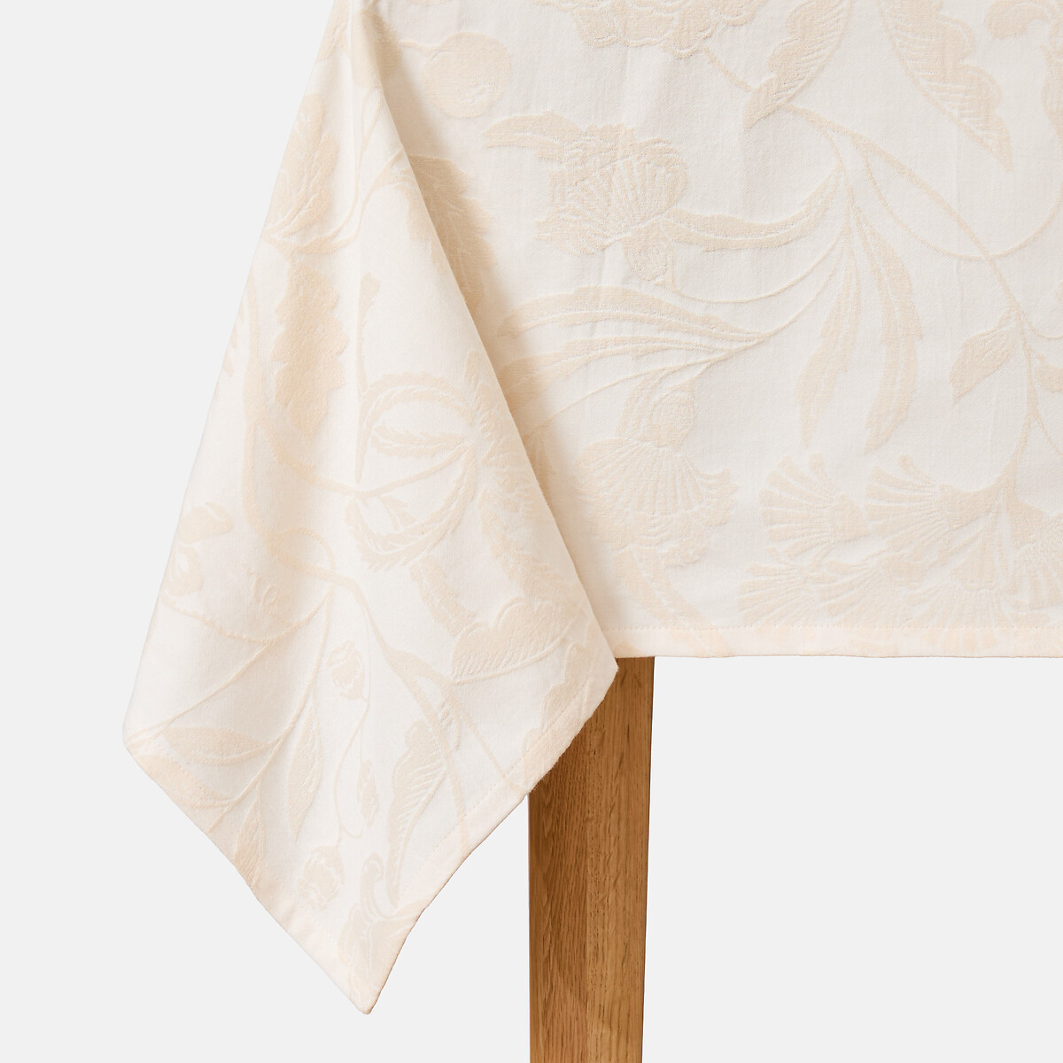 Nappe coton jacquard, LINDA ivoire, LA REDOUTE INTERIEURS