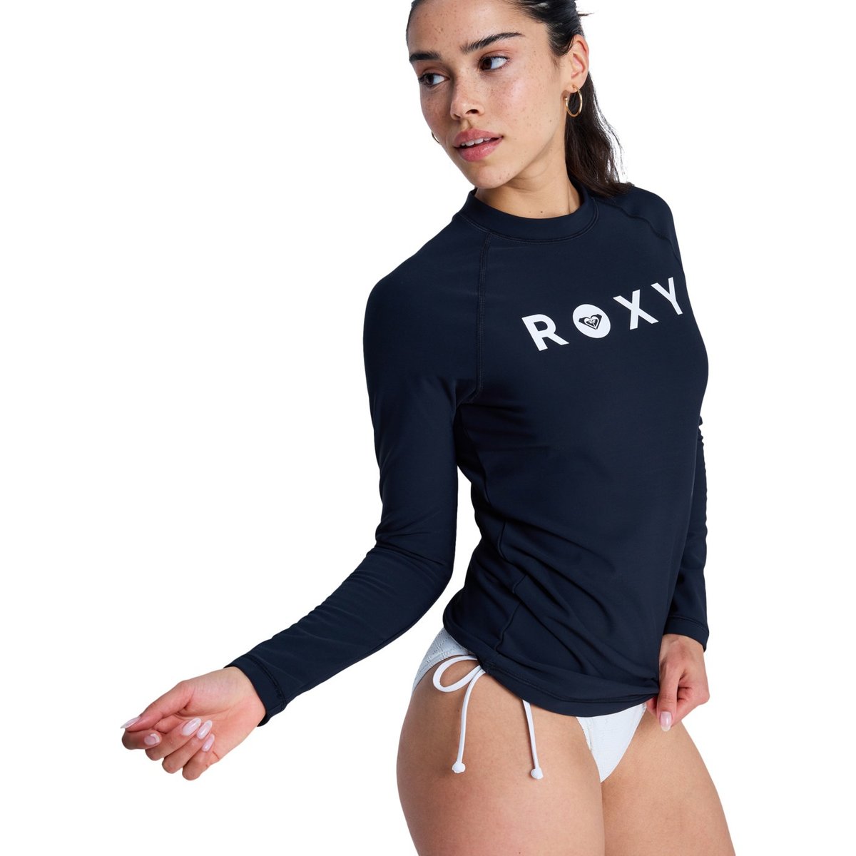 Lycra manches longues ESSENTIALS HEATER. noir anthracite, ROXY