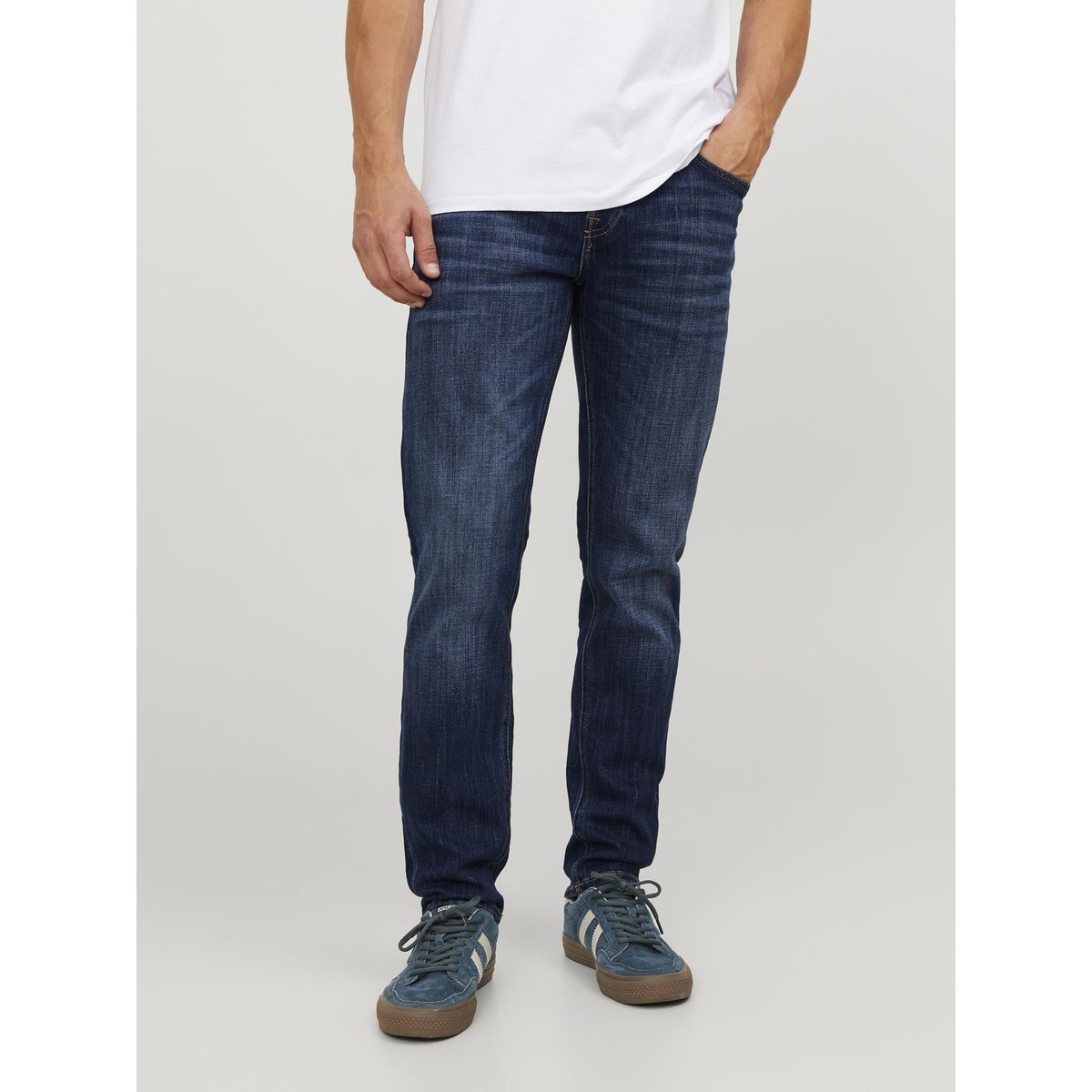 Jean Coupe Tapered blue denim, JACK & JONES