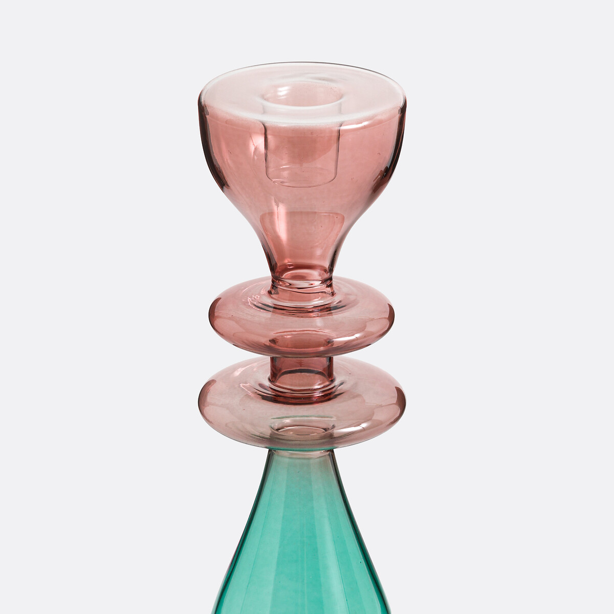 Boamia 25.5cm Glass Candlestick multi-coloured, LA REDOUTE INTERIEURS