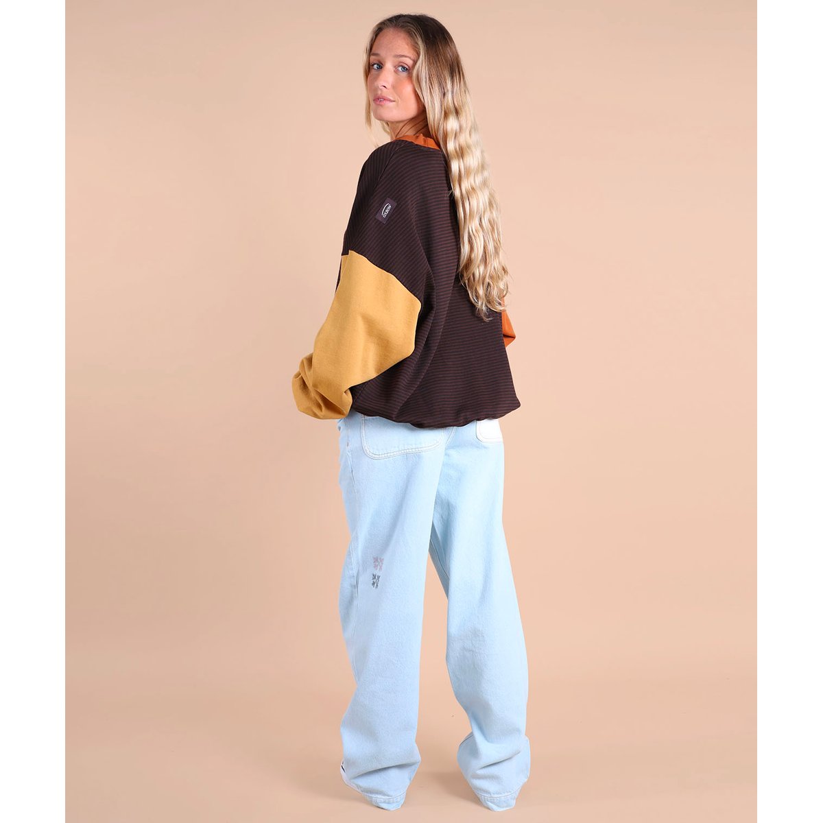 Sweatshirt rayé manches contrastée STEVE multicolore, OXBOW