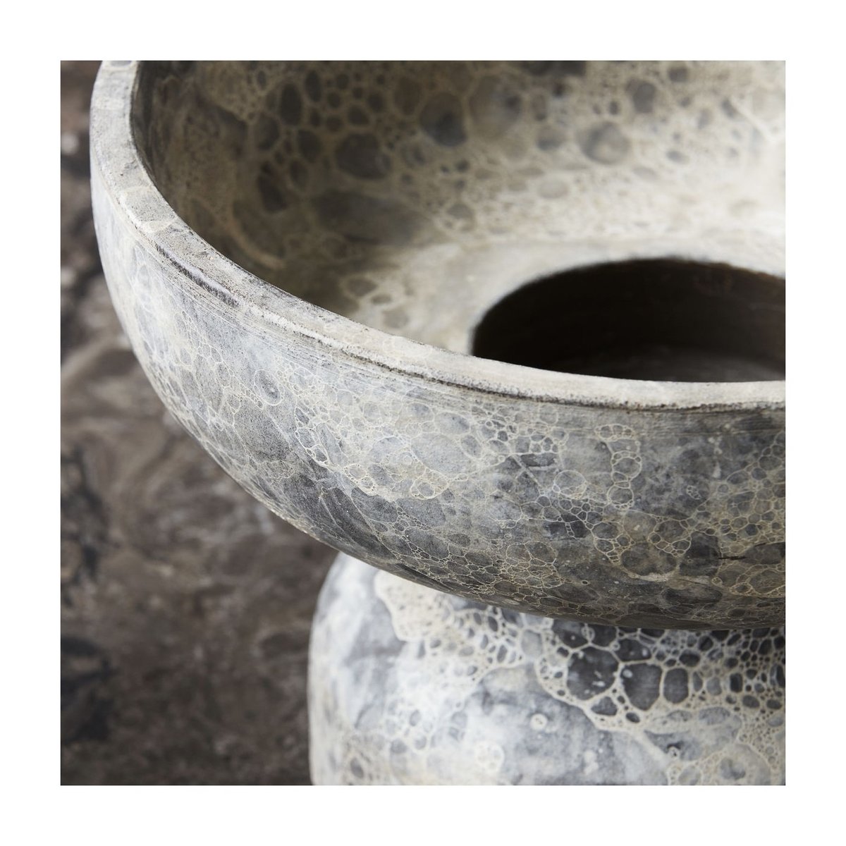 Photophore Ancient gris, marron, HOUSE DOCTOR