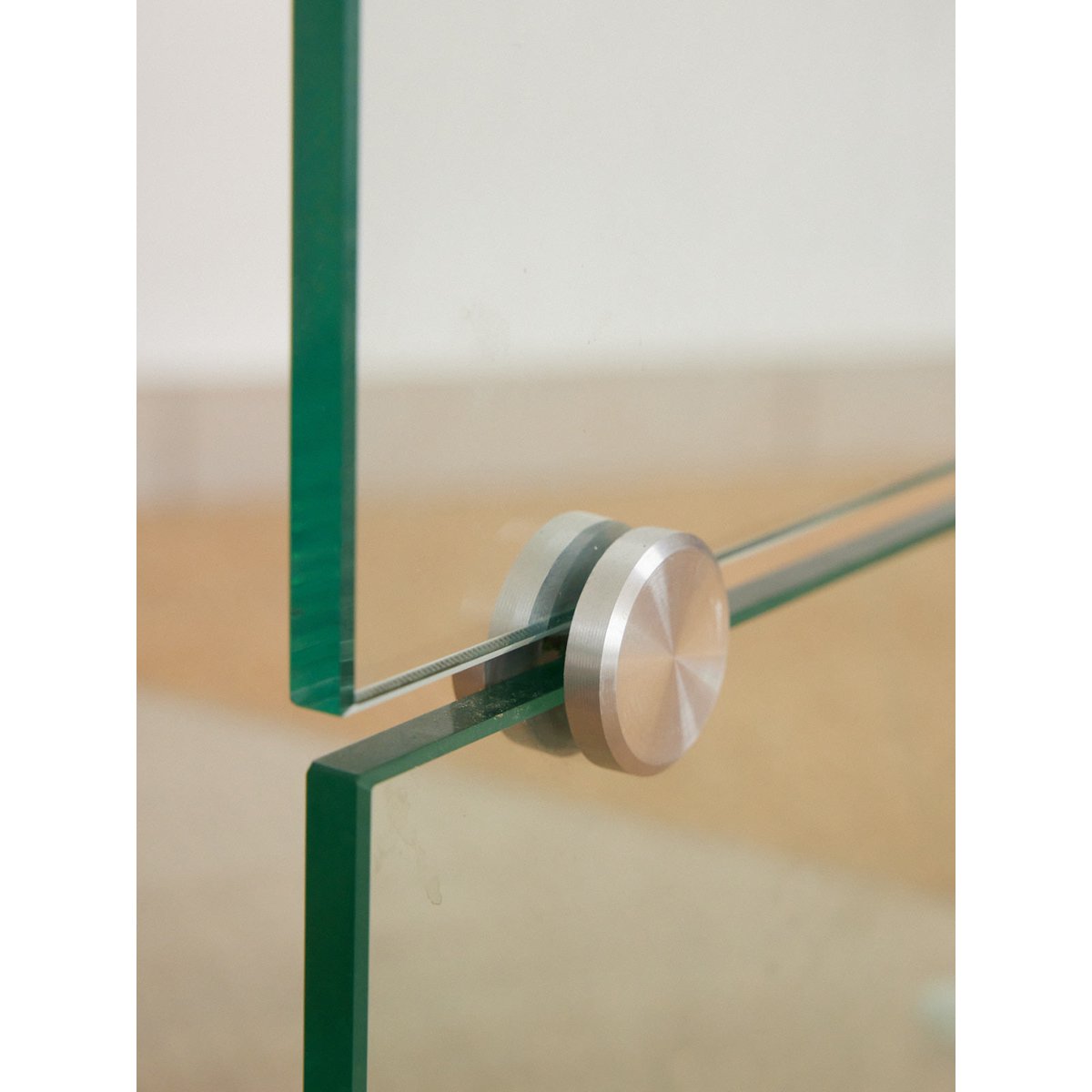 Table basse en verre Donna N°1658 - Bon état transparent, DEBONGOUT