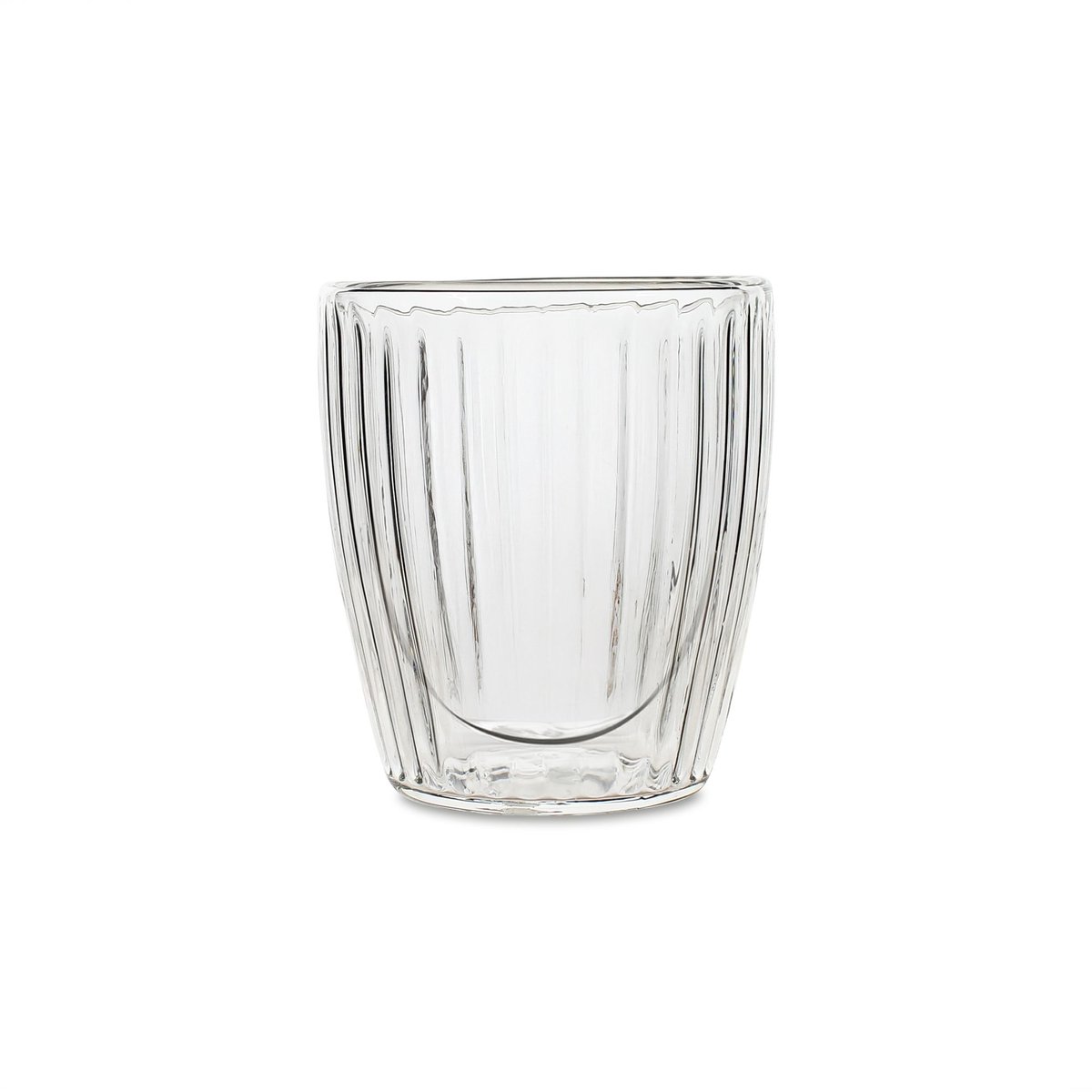 Lot de 2 tasses 12cl en verre borosilicate double paroi, HERA transparent, OGO LIVING