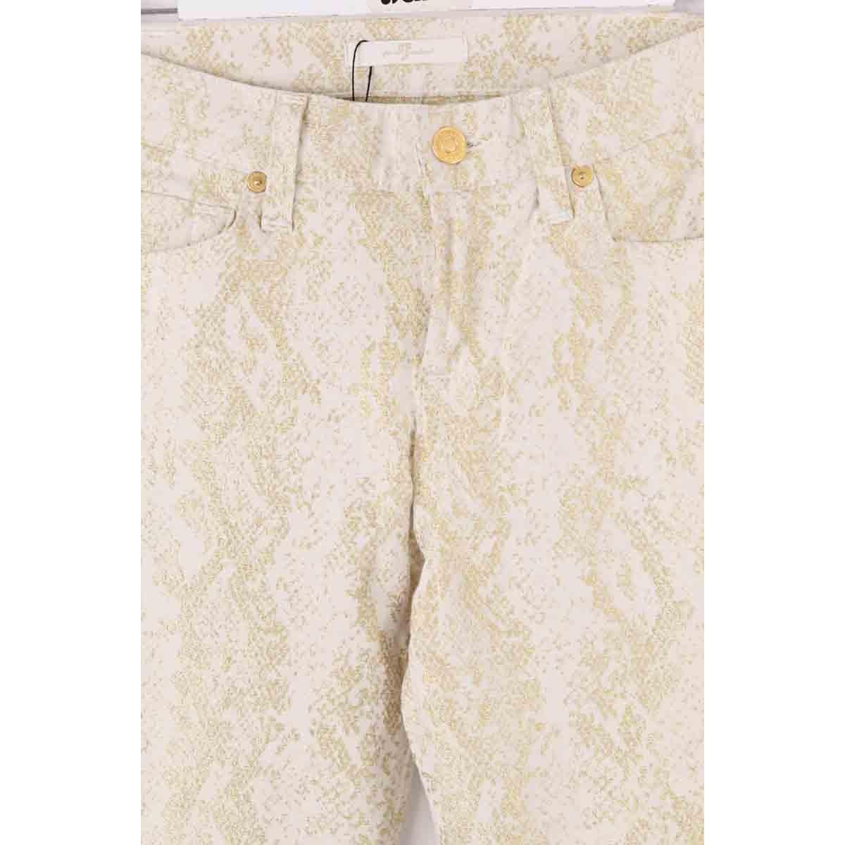 Pantalon slim - Très Bon État blanc, 7 FOR ALL MANKIND