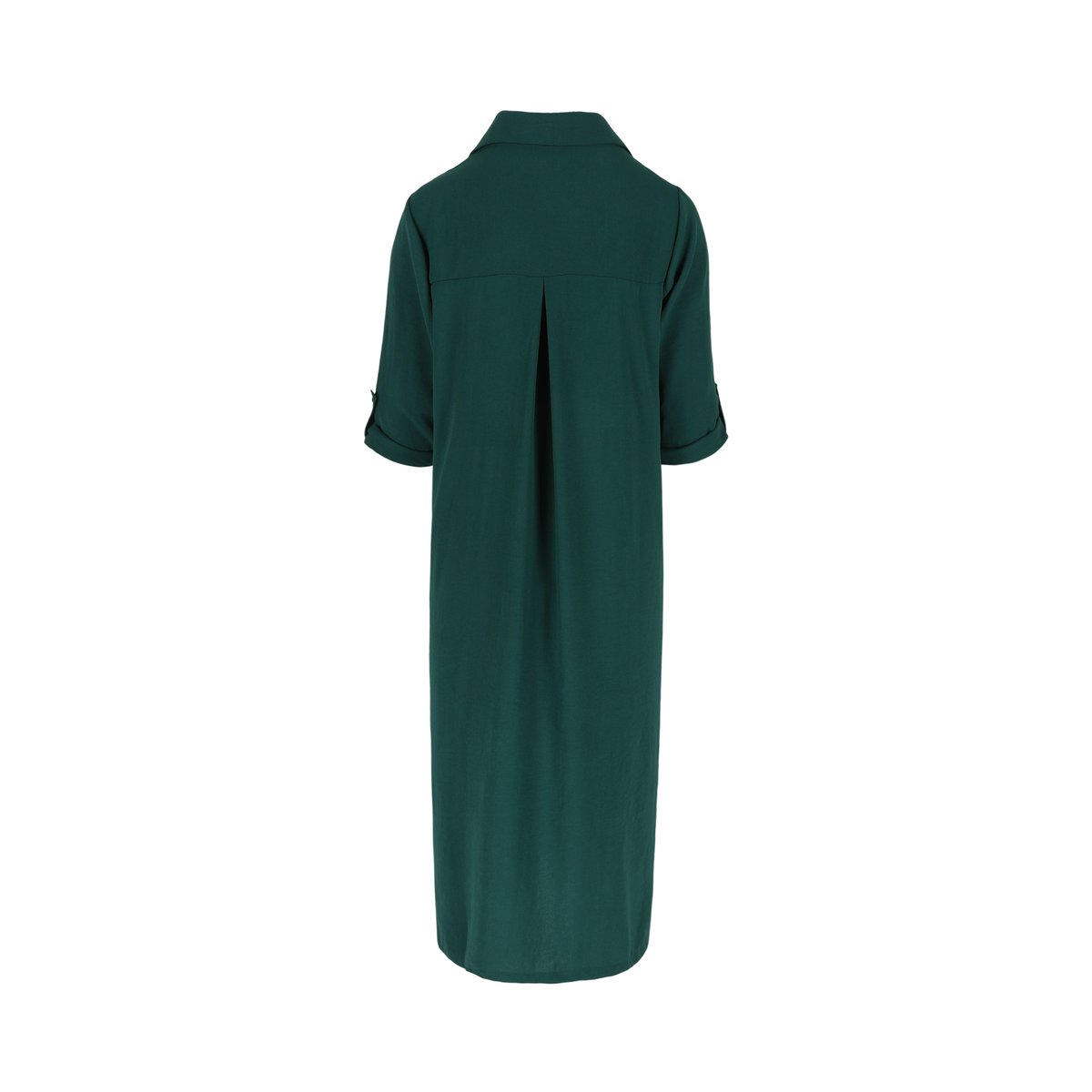 Robe-chemise mi-longue vert bouteille, LOLALIZA