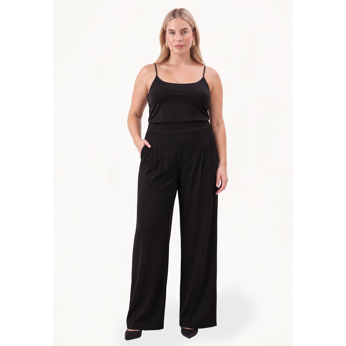 Pantalon Flare Fit noir, YOEK