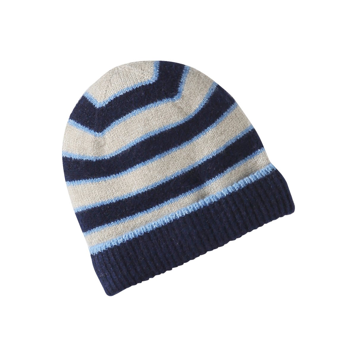Ensemble bonnet, snood et mitaines blanc chiné, VERTBAUDET