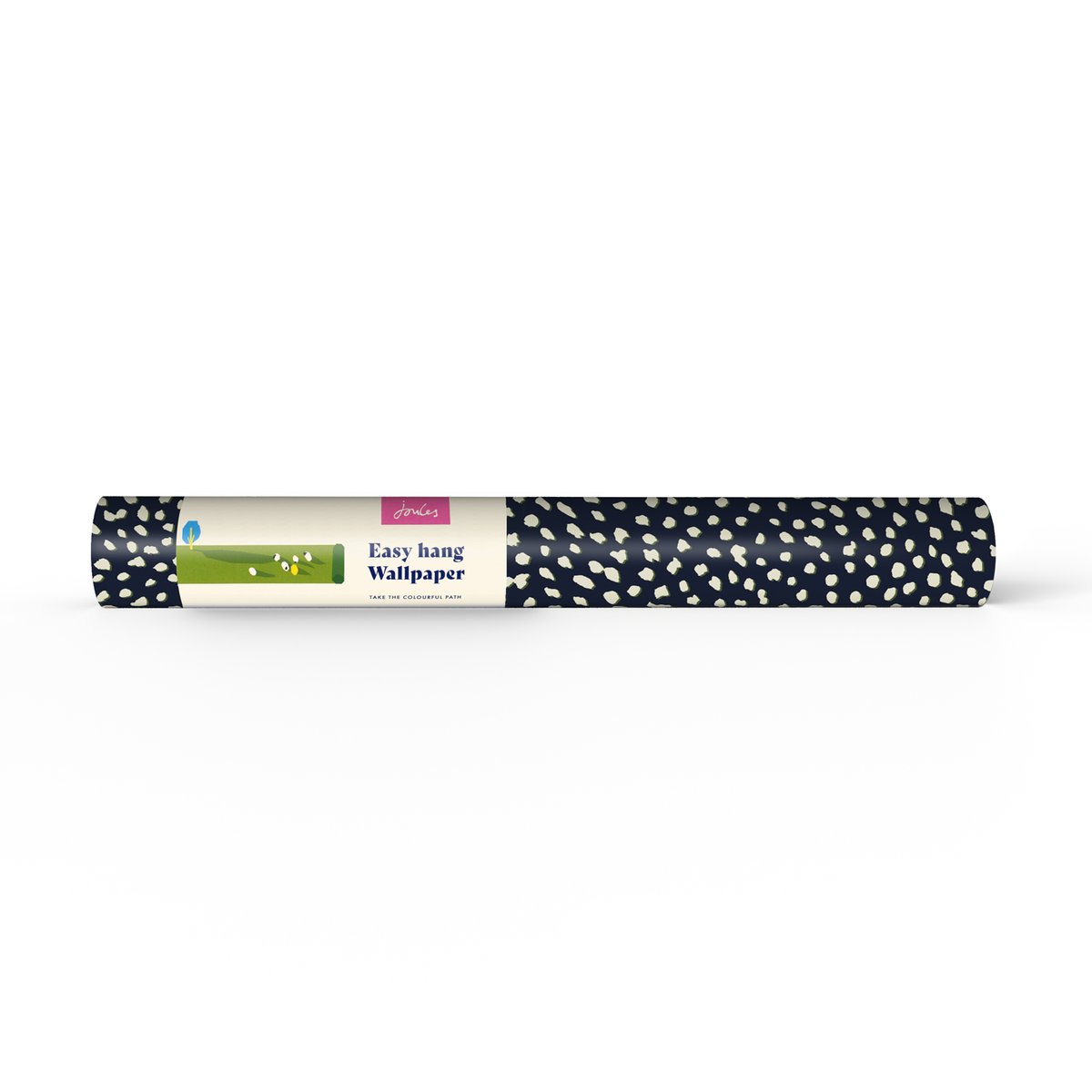 Papier peint Moucheté plumage de pintade bleu, JOULES