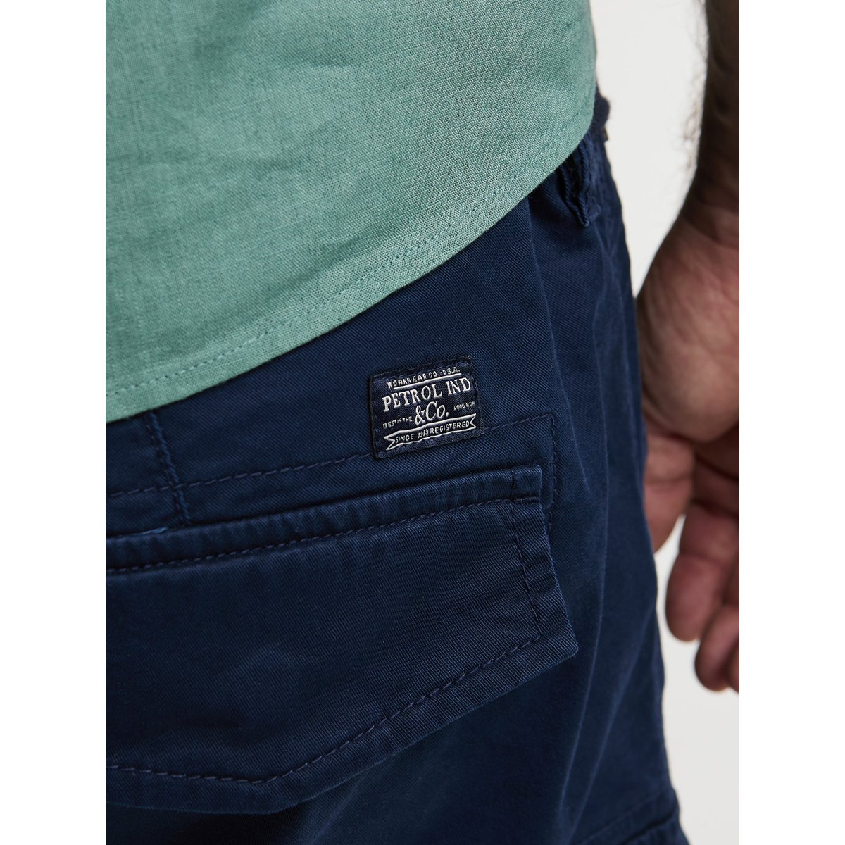 Short cargo grande taille blaze bleu navy blue, PETROL INDUSTRIES