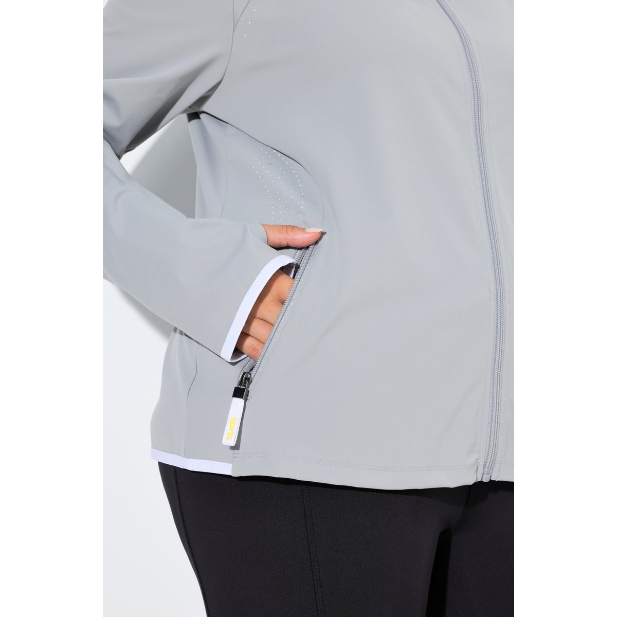 Veste en molleton col montant gris cendré, ULLA POPKEN