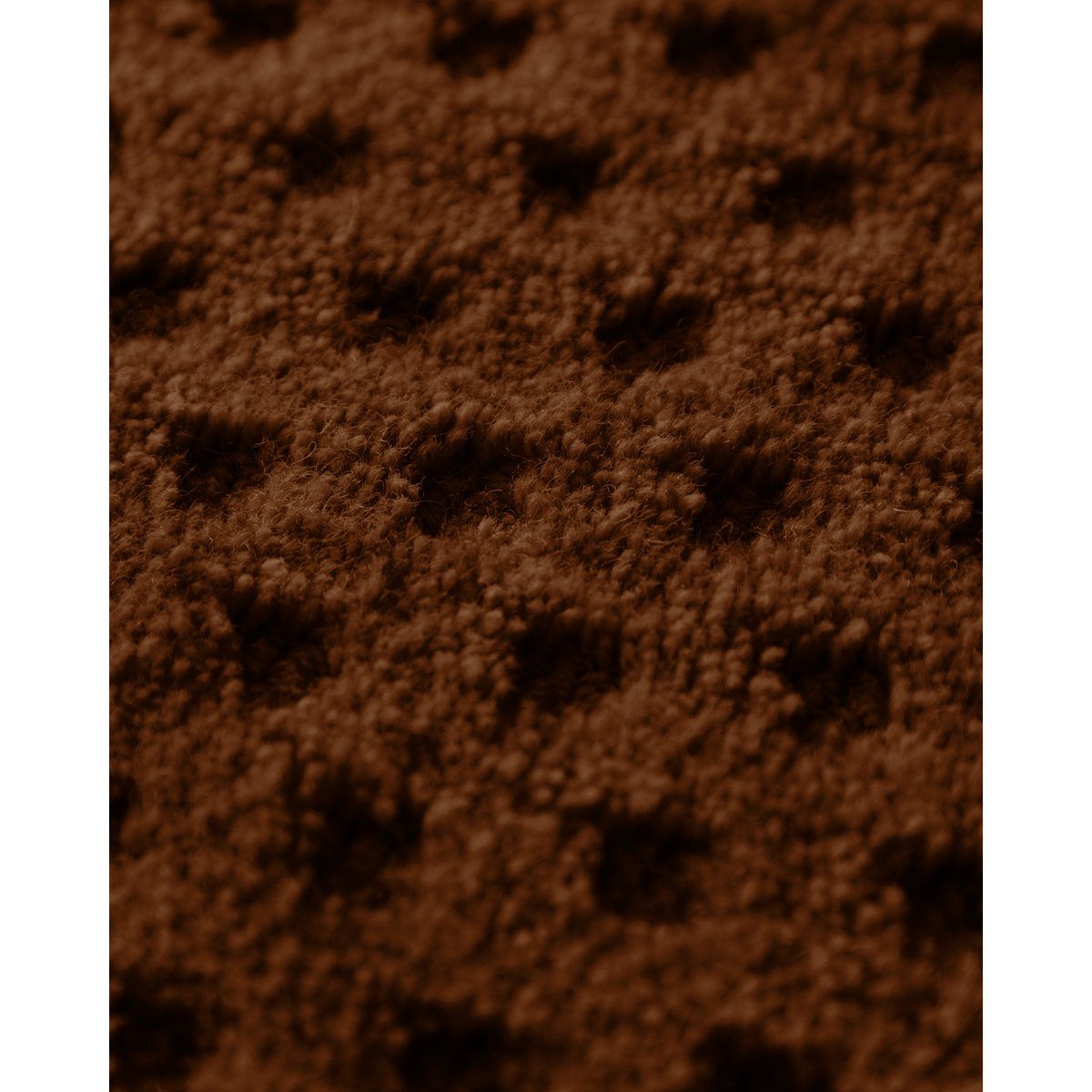 Tapis en laine avec relief , CASTELLO THREE marron, WECON HOME